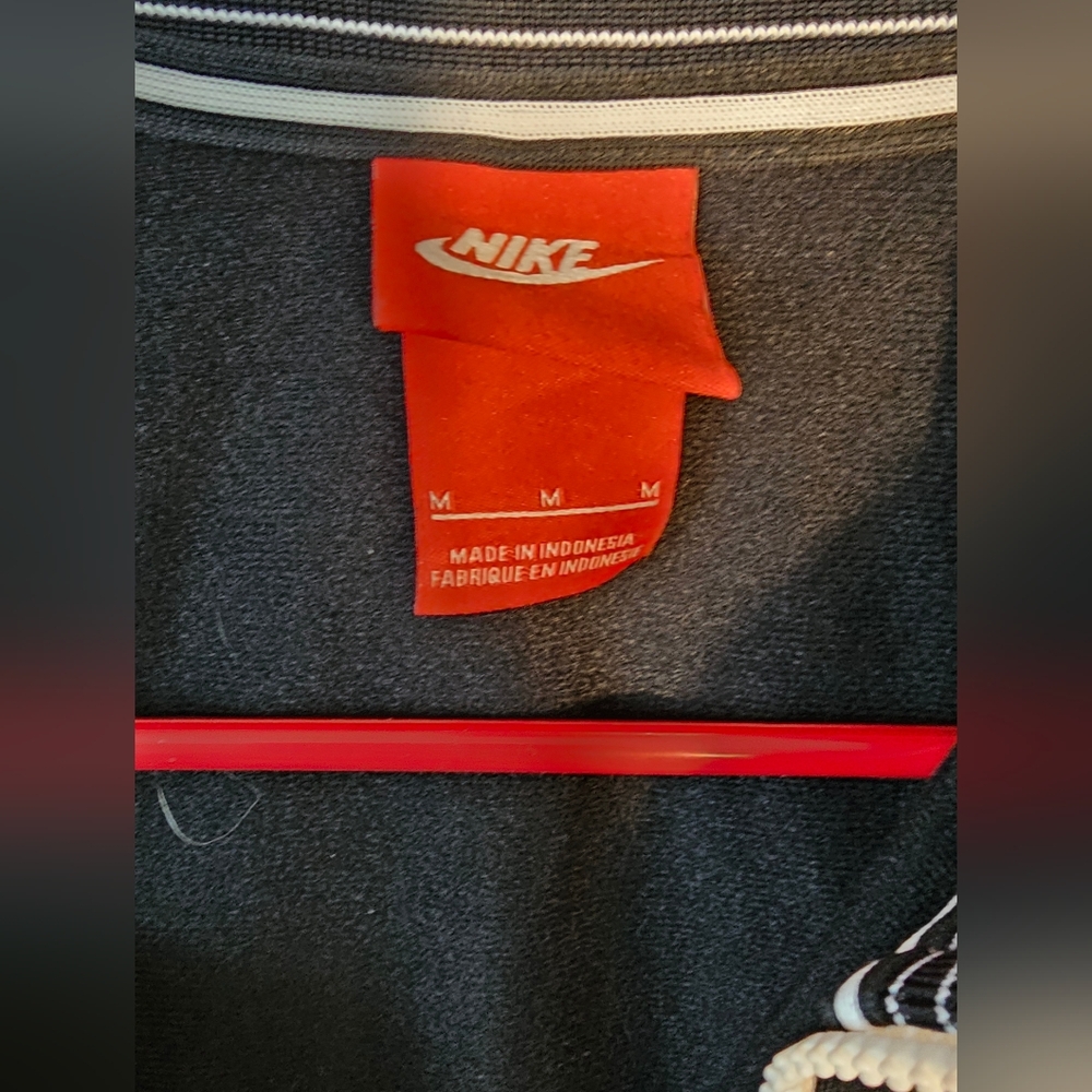 Nike Men's Black and White Full Zip Track Jacket- Mens Medium - Picture 5 of 5